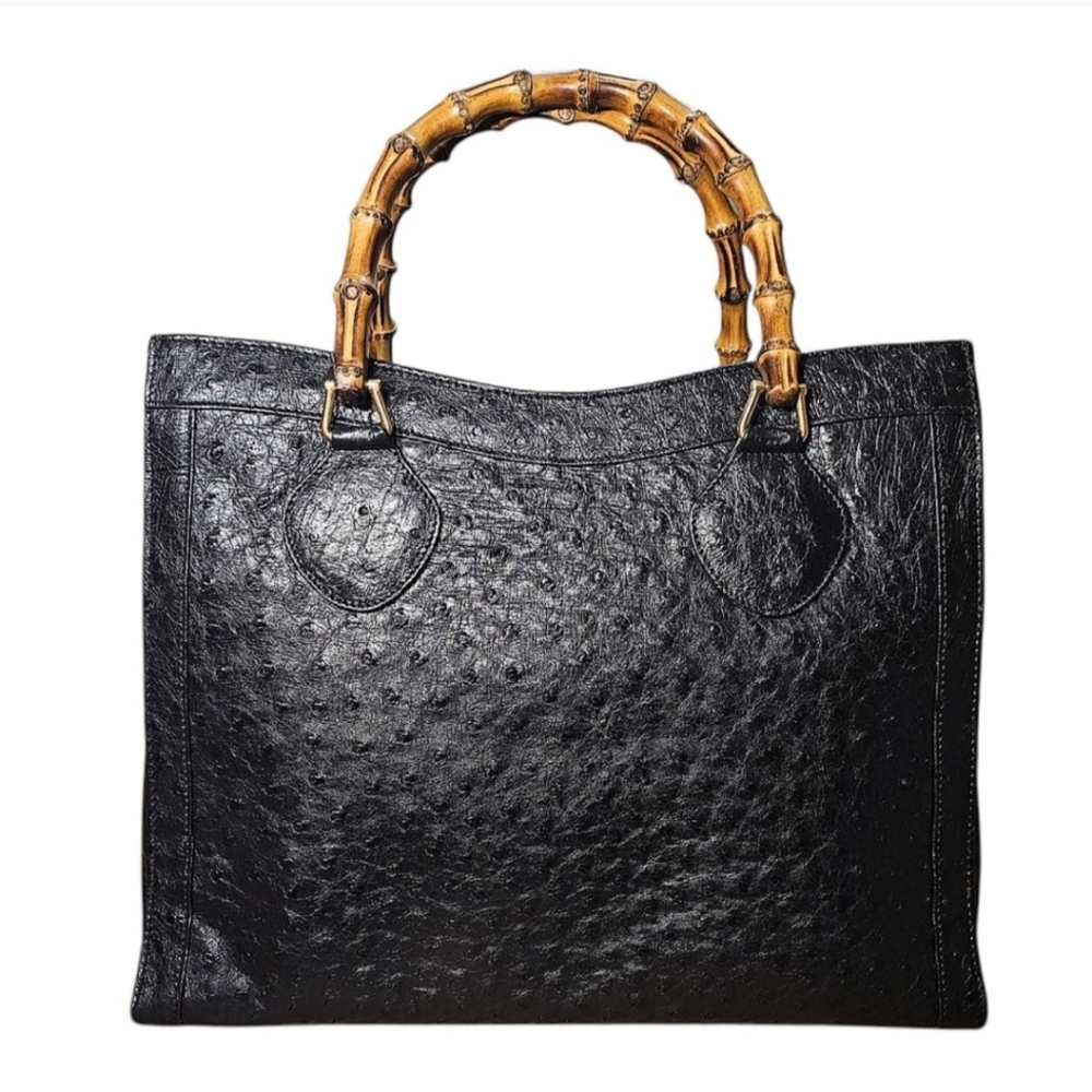 GUCCI OSTRICH DIANA BAG - Picture 3 of 16